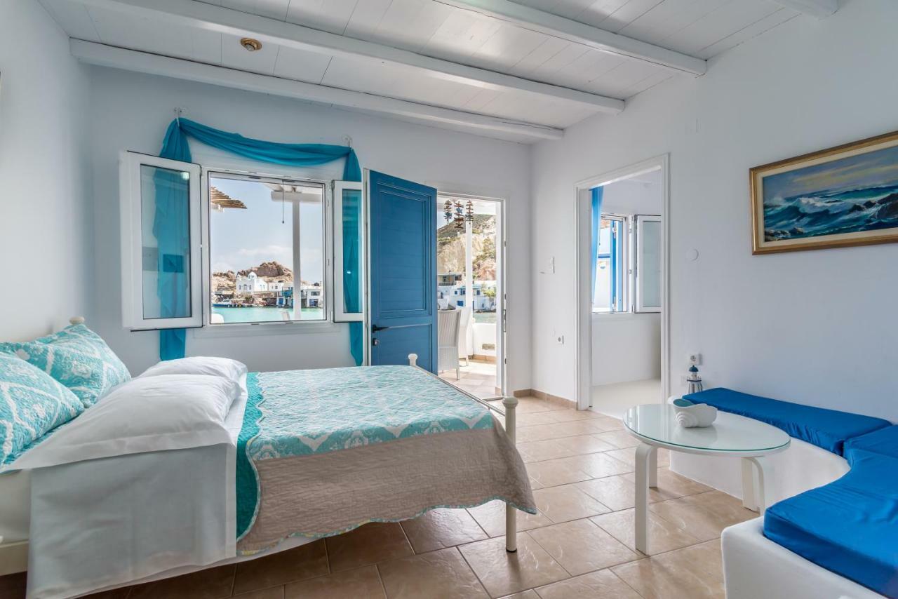 Blue Mare Apartments On The Beach Firopotamos Exterior foto